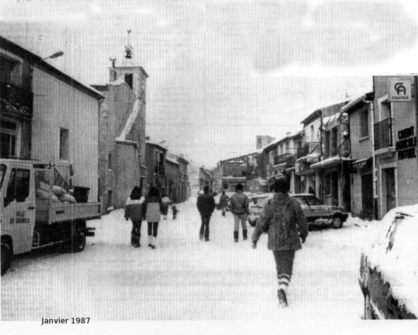 1987 1 12 neige sur Grabels