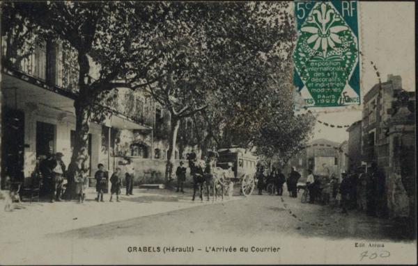 l'arrivée de la diligence